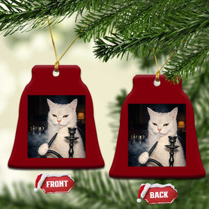 Funny Stoner Cat Ceramic Ornament 420 Stoner Smoking Cat Cannabis Lover Meme TS14 Print Your Wear