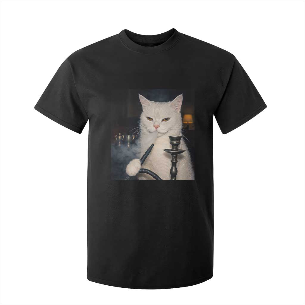 Funny Stoner Cat T Shirt For Kid 420 Stoner Smoking Cat Cannabis Lover Meme TS14 Black Print Your Wear