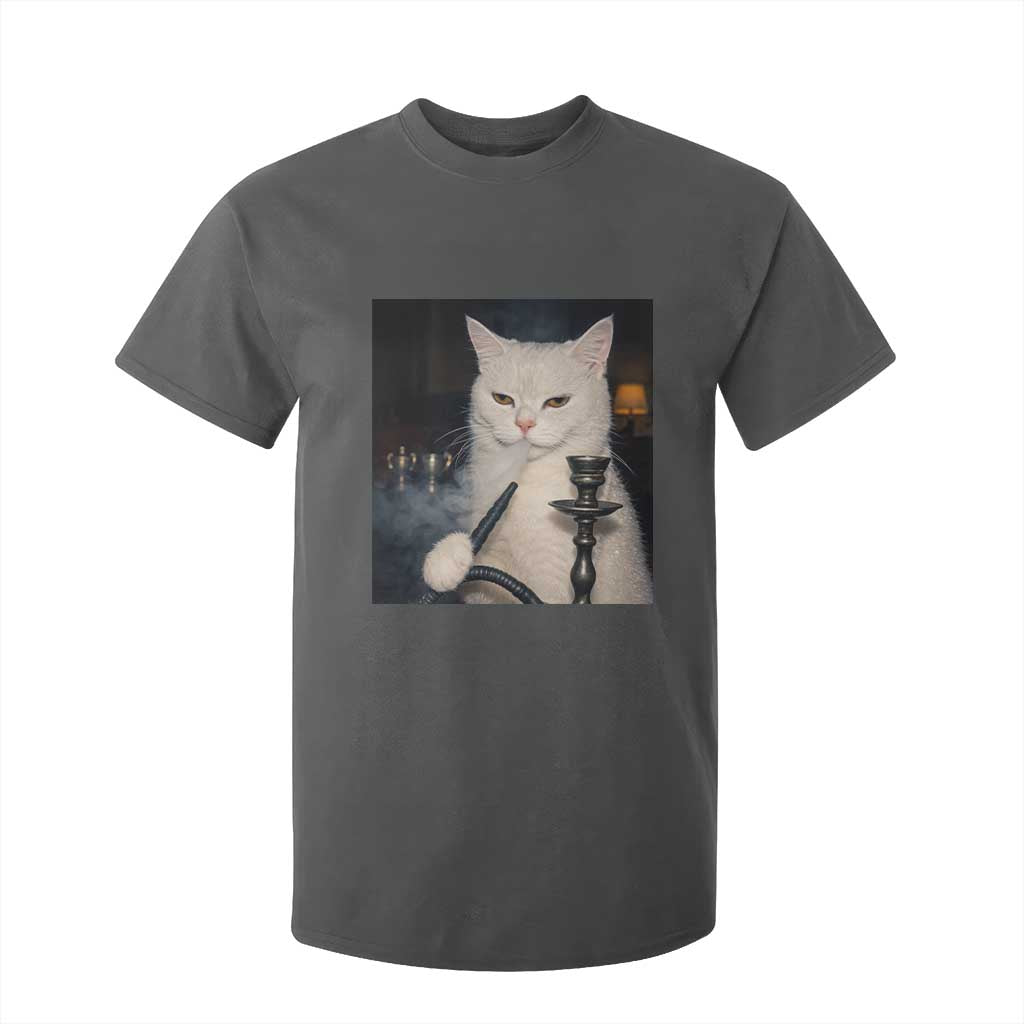 Funny Stoner Cat T Shirt For Kid 420 Stoner Smoking Cat Cannabis Lover Meme TS14 Dark Heather Print Your Wear