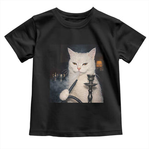 Funny Stoner Cat Toddler T Shirt 420 Stoner Smoking Cat Cannabis Lover Meme TS14 Black Print Your Wear