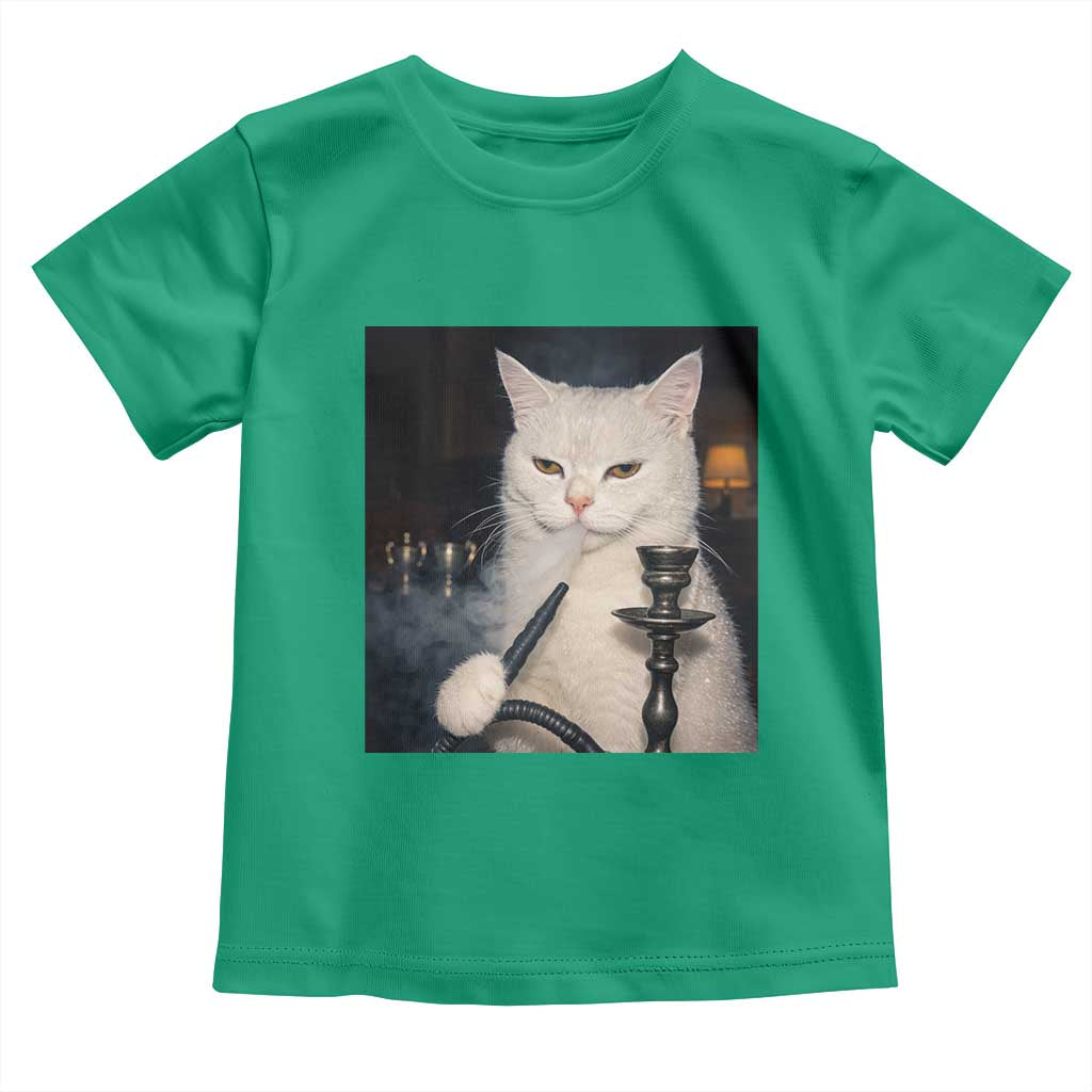 Funny Stoner Cat Toddler T Shirt 420 Stoner Smoking Cat Cannabis Lover Meme TS14 Irish Green Print Your Wear
