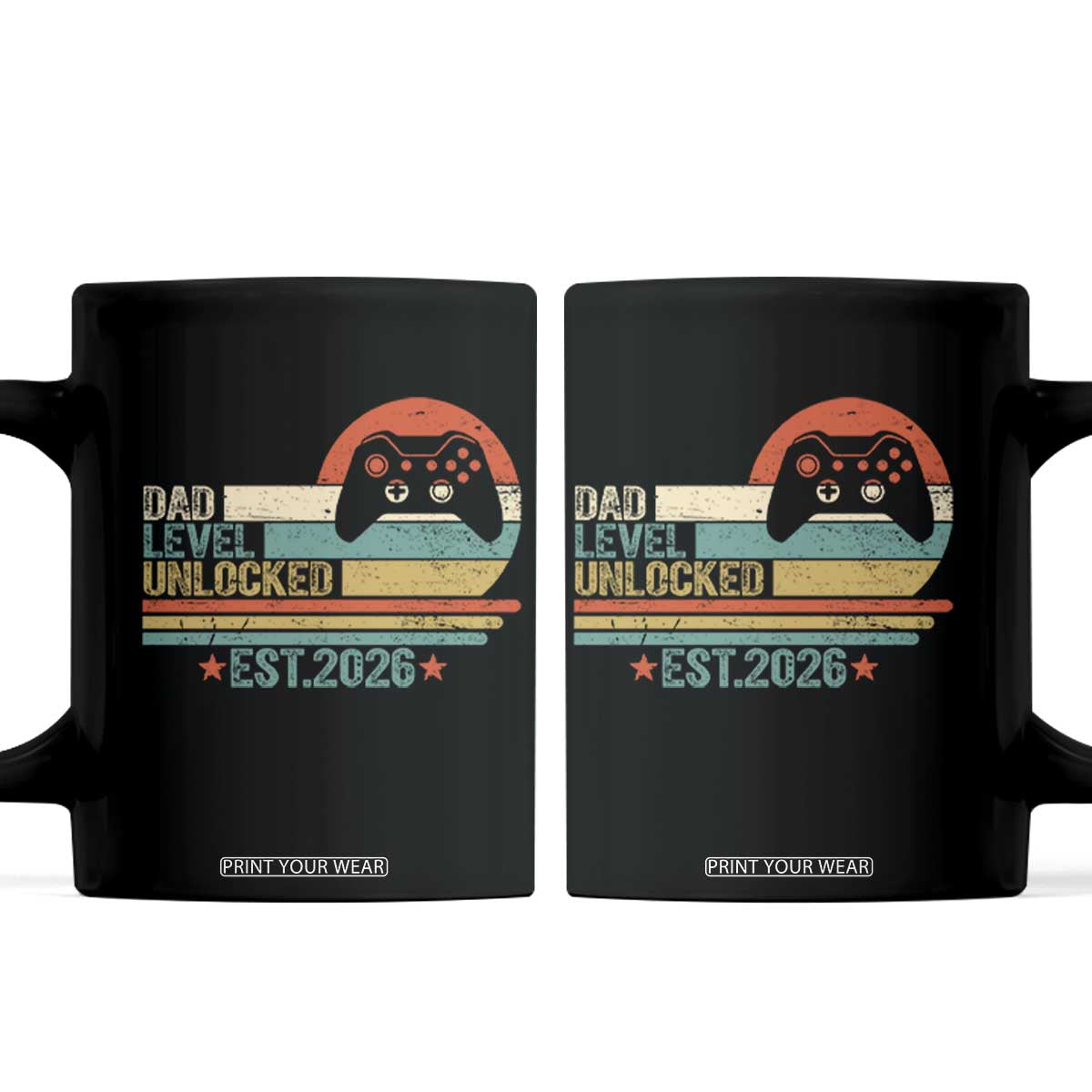 Dad Level Unlocked Coffee Mug Funny New Dad Gaming Gamer 2026