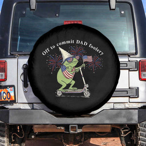 New Dad Frog 4th of July Spare Tire Cover Off to Commit Dad Foolery
