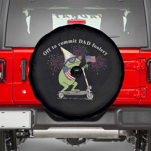New Dad Frog 4th of July Spare Tire Cover Off to Commit Dad Foolery