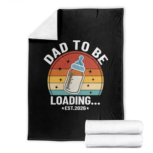 Dad to Be 2026 Throw Blanket Funny Pregnancy Announcement Gift