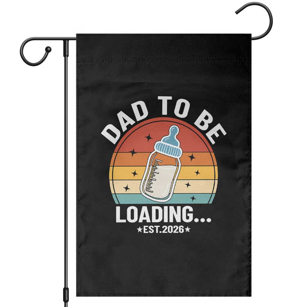 Dad to Be 2026 Garden Flag Funny Pregnancy Announcement Gift TS14 Black Print Your Wear