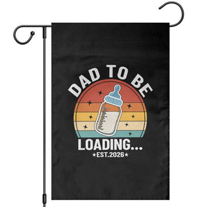 Dad to Be 2026 Garden Flag Funny Pregnancy Announcement Gift TS14 Black Print Your Wear