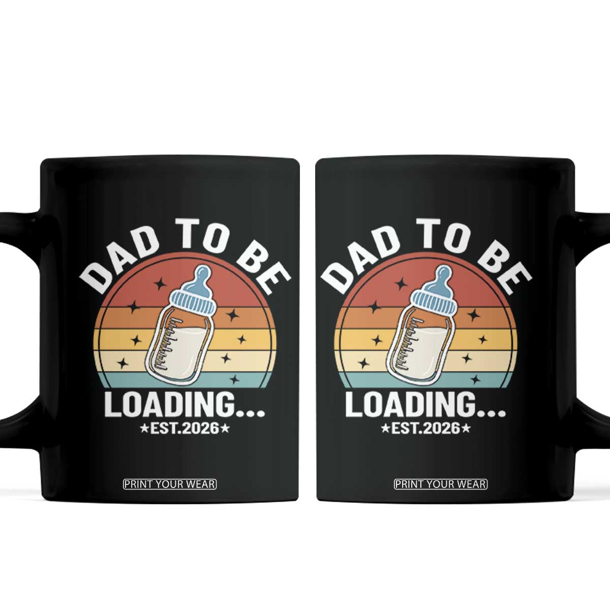 Dad to Be 2026 Coffee Mug Funny Pregnancy Announcement Gift