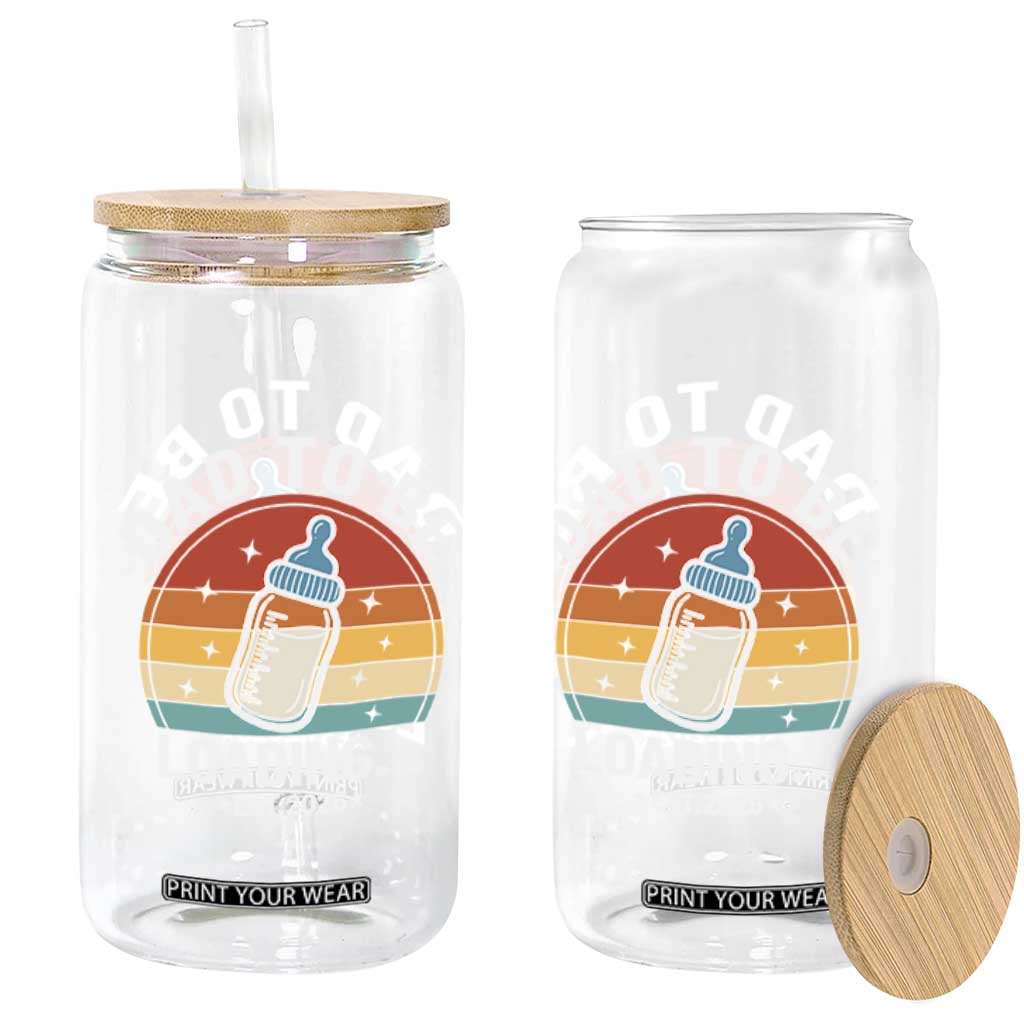 Dad to Be 2026 Glass Can Funny Pregnancy Announcement Gift