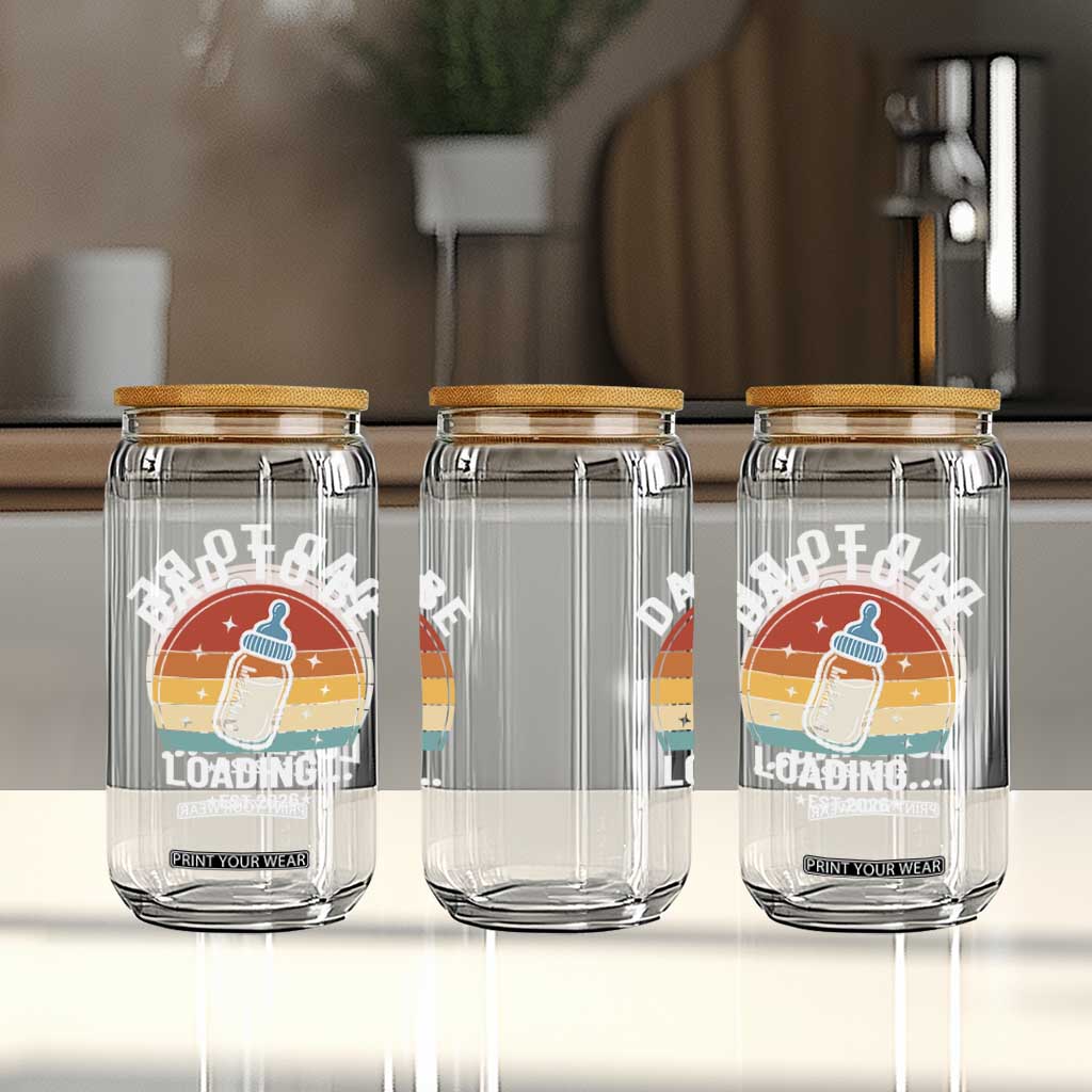 Dad to Be 2026 Glass Can Funny Pregnancy Announcement Gift