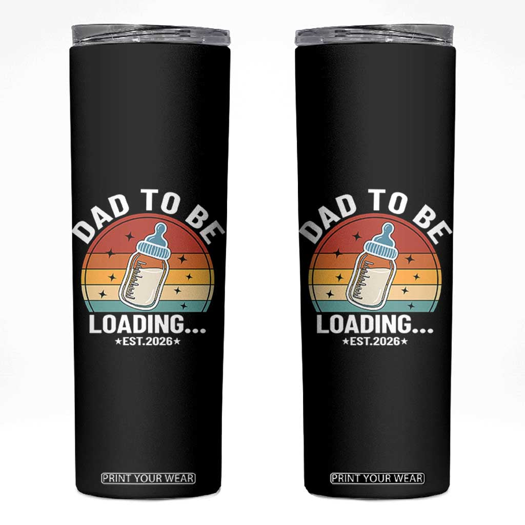 Dad to Be 2026 Skinny Tumbler Funny Pregnancy Announcement Gift