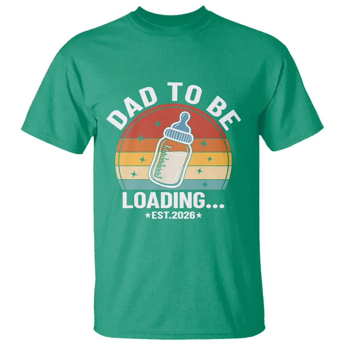 Dad to Be 2026 T Shirt Funny Pregnancy Announcement Gift TS14 Irish Green Print Your Wear