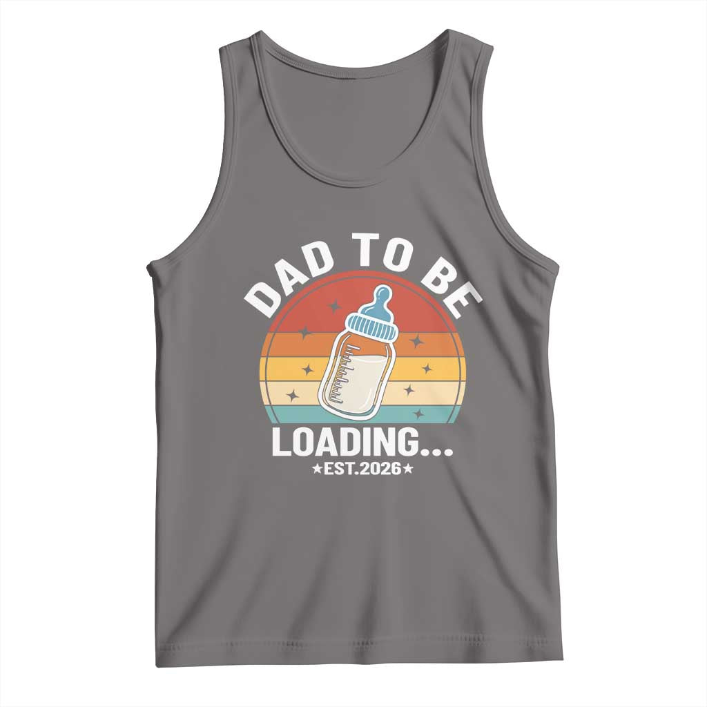 Dad to Be 2026 Tank Top Funny Pregnancy Announcement Gift TS14 Deep Heather Print Your Wear