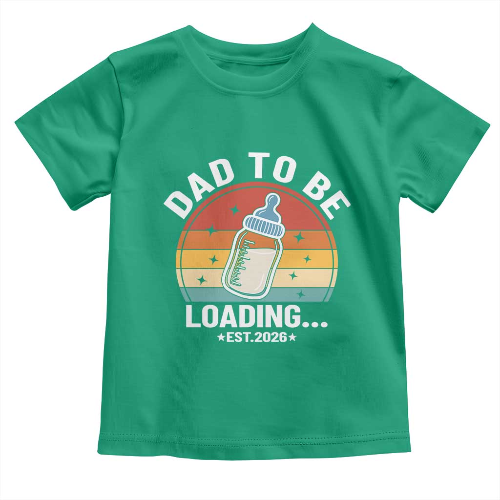 Dad to Be 2026 Toddler T Shirt Funny Pregnancy Announcement Gift TS14 Irish Green Print Your Wear