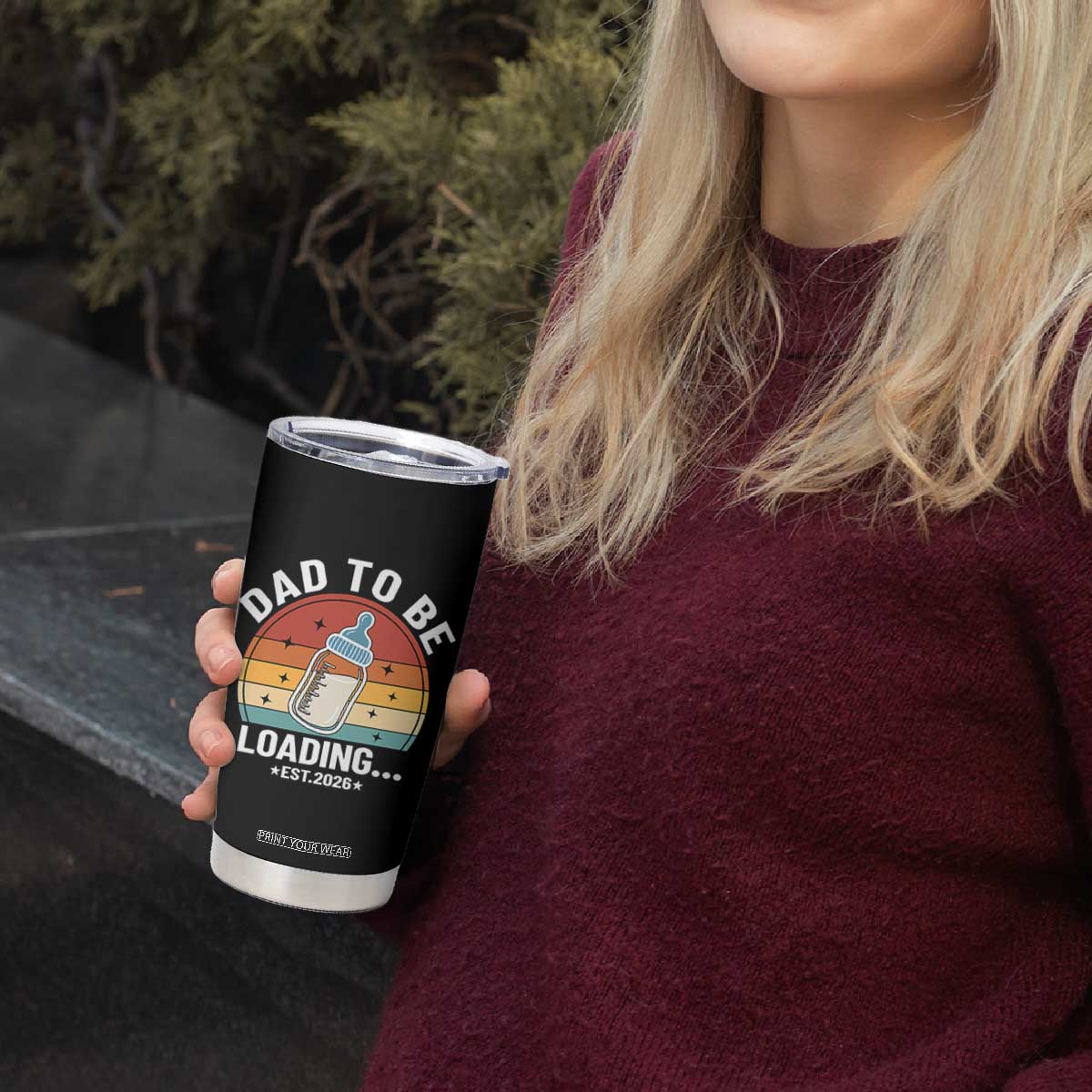 Dad to Be 2026 Tumbler Cup Funny Pregnancy Announcement Gift TS14 Print Your Wear