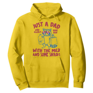 Just Dad Who Always Came Back With The Milk Hoodie Funny Raccoon Dad TS14 Daisy Print Your Wear