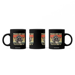 Proud New Dad It's A Boy Coffee Mug Funny Raccoon Humor Father's Day