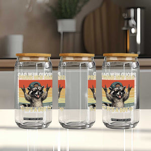Proud New Dad It's A Boy Glass Can Funny Raccoon Humor Father's Day TS14 Print Your Wear
