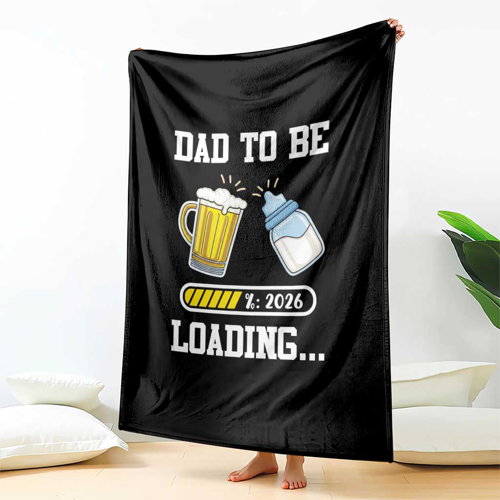 Dad to Be 2026 Throw Blanket Funny Pregnancy Reveal TS14 Print Your Wear