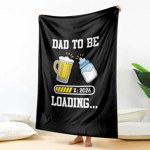 Dad to Be 2026 Throw Blanket Funny Pregnancy Reveal TS14 Print Your Wear