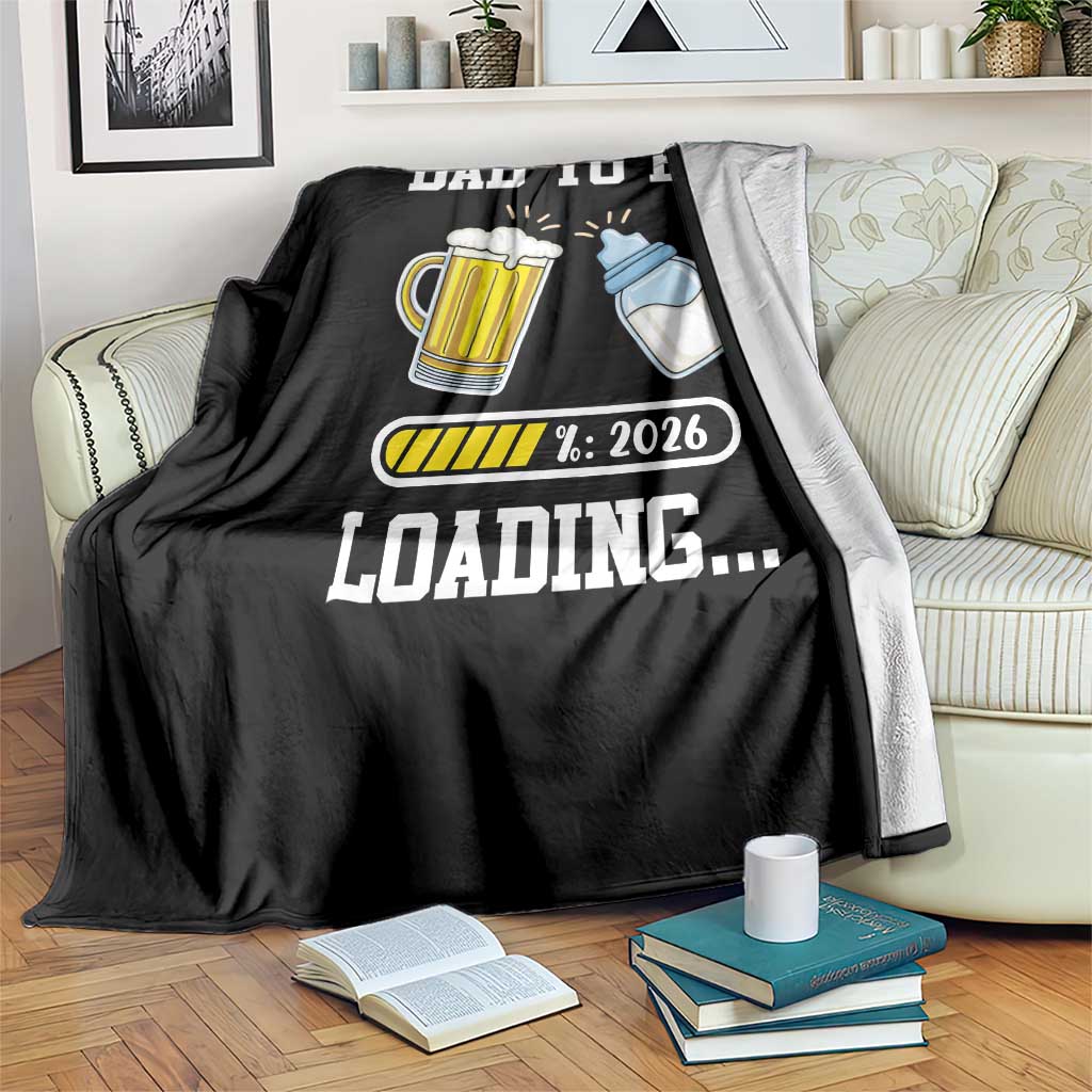 Dad to Be 2026 Throw Blanket Funny Pregnancy Reveal TS14 Print Your Wear
