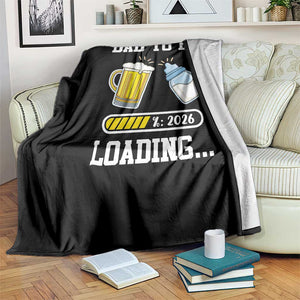 Dad to Be 2026 Throw Blanket Funny Pregnancy Reveal TS14 Print Your Wear