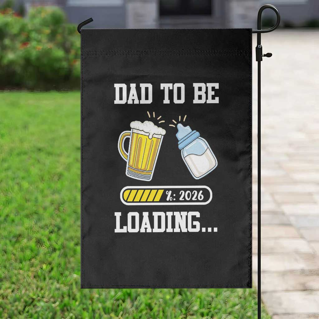 Dad to Be 2026 Garden Flag Funny Pregnancy Reveal