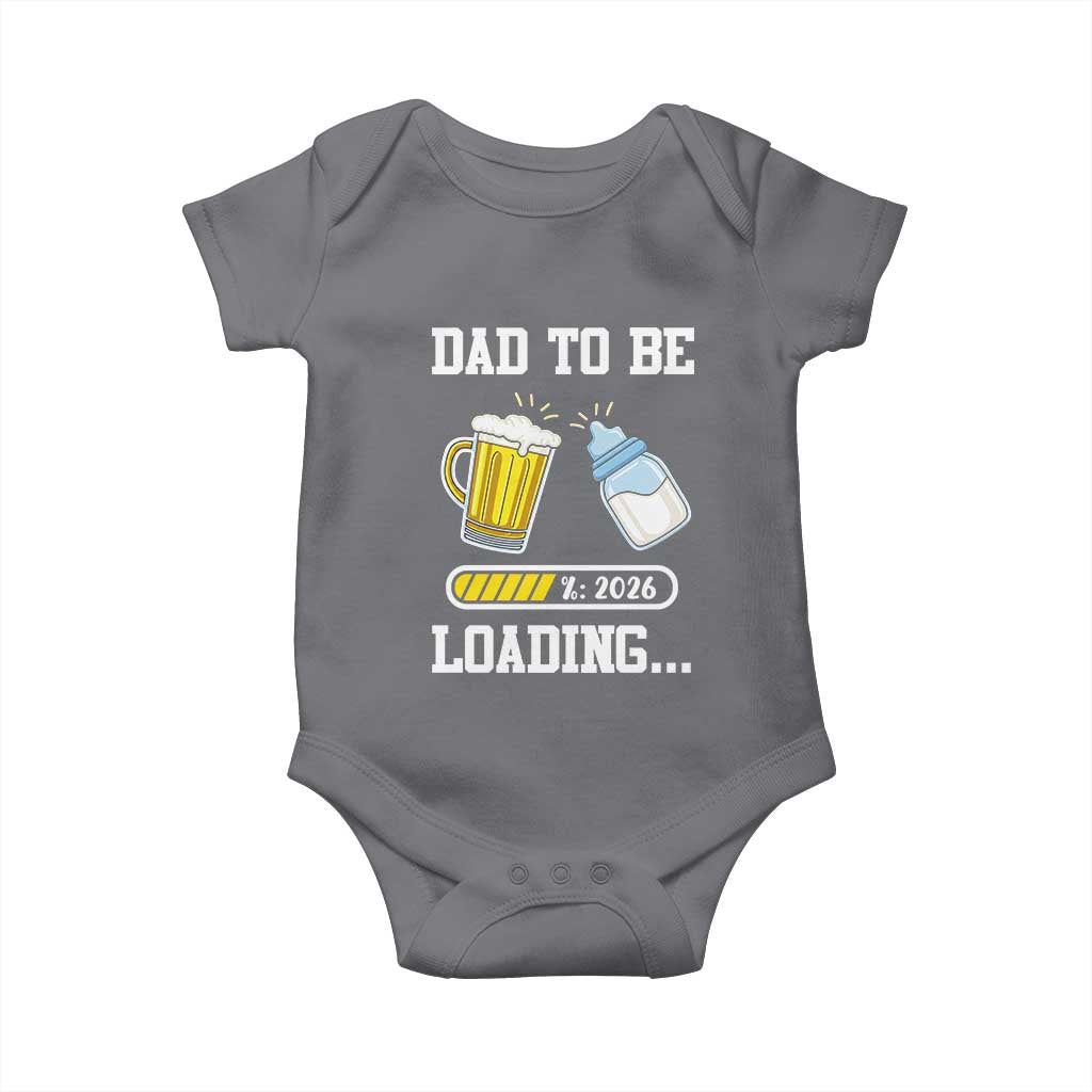 Dad to Be 2026 Baby Onesie Funny Pregnancy Reveal TS14 Charcoal Print Your Wear