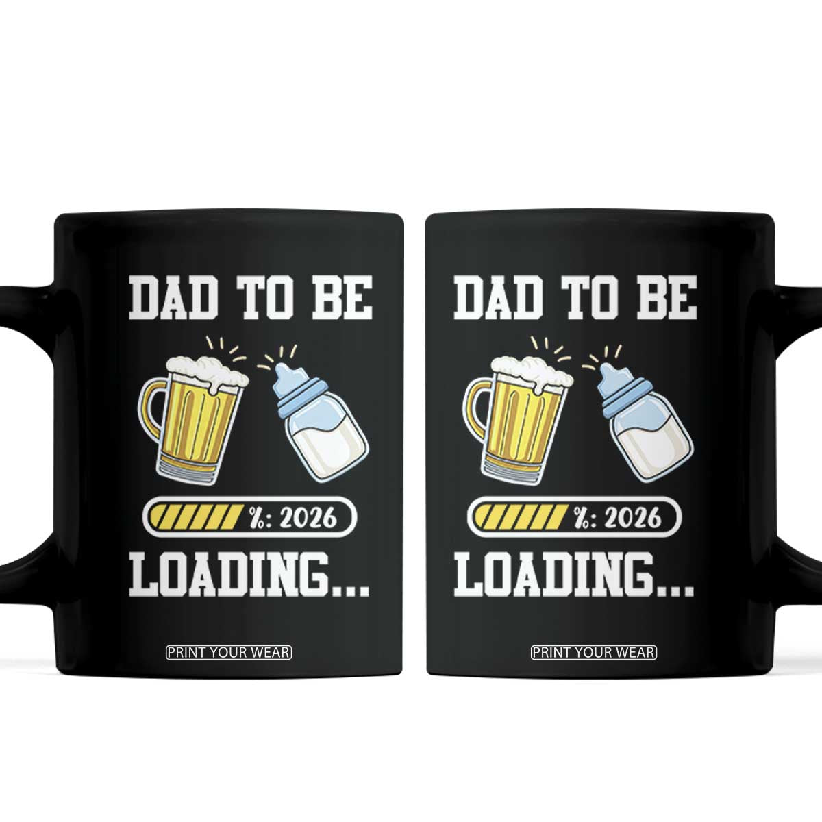Dad to Be 2026 Coffee Mug Funny Pregnancy Reveal