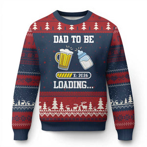 Dad to Be 2026 Ugly Christmas Sweater Funny Pregnancy Reveal