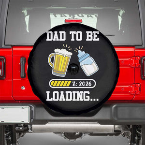 Dad to Be 2026 Spare Tire Cover Funny Pregnancy Reveal TS14 Black Print Your Wear