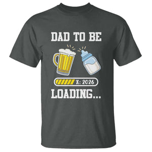 Dad to Be 2026 T Shirt Funny Pregnancy Reveal TS14 Dark Heather Print Your Wear
