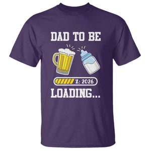Dad to Be 2026 T Shirt Funny Pregnancy Reveal TS14 Purple Print Your Wear