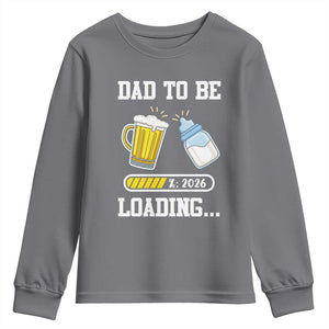 Dad to Be 2026 Youth Sweatshirt Funny Pregnancy Reveal TS14 Charcoal Print Your Wear