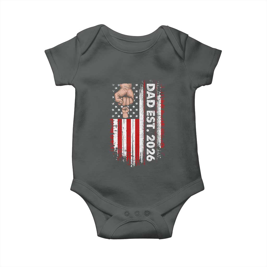New Dad 2026 Baby Onesie Patriotic US American Flag Gifts Fathers Day
