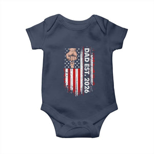 New Dad 2026 Baby Onesie Patriotic US American Flag Gifts Fathers Day