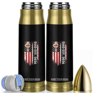 New Dad 2026 Bullet Tumbler Patriotic US American Flag Gifts Fathers Day