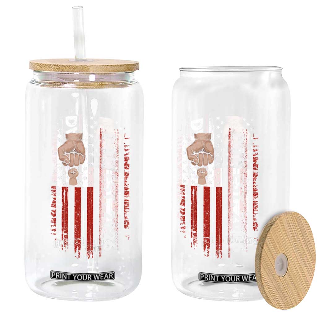 New Dad 2026 Glass Can Patriotic US American Flag Gifts Fathers Day
