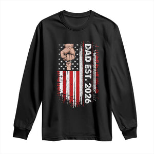 New Dad 2026 Long Sleeve Shirt Patriotic US American Flag Gifts Fathers Day