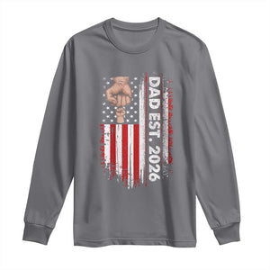 New Dad 2026 Long Sleeve Shirt Patriotic US American Flag Gifts Fathers Day