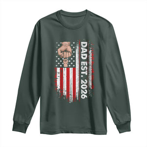New Dad 2026 Long Sleeve Shirt Patriotic US American Flag Gifts Fathers Day