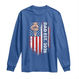 New Dad 2026 Long Sleeve Shirt Patriotic US American Flag Gifts Fathers Day