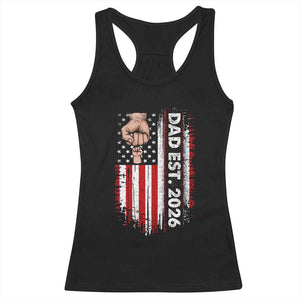 New Dad 2026 Racerback Tank Top Patriotic US American Flag Gifts Fathers Day