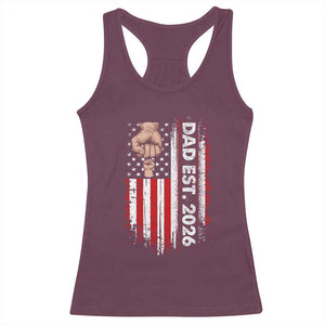 New Dad 2026 Racerback Tank Top Patriotic US American Flag Gifts Fathers Day