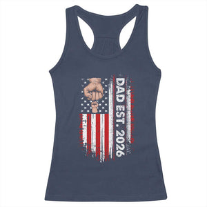 New Dad 2026 Racerback Tank Top Patriotic US American Flag Gifts Fathers Day
