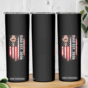 New Dad 2026 Skinny Tumbler Patriotic US American Flag Gifts Fathers Day