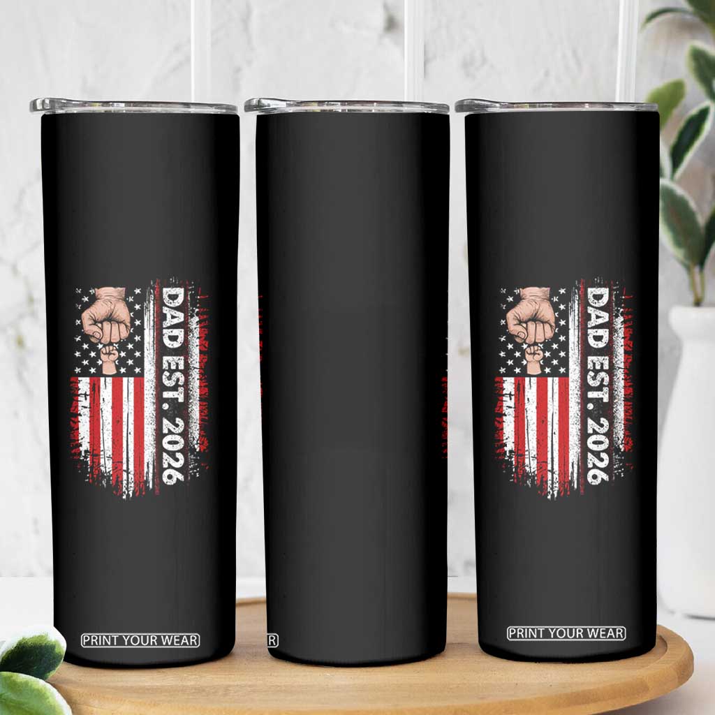 New Dad 2026 Skinny Tumbler Patriotic US American Flag Gifts Fathers Day