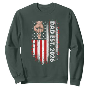 New Dad 2026 Sweatshirt Patriotic US American Flag Gifts Fathers Day