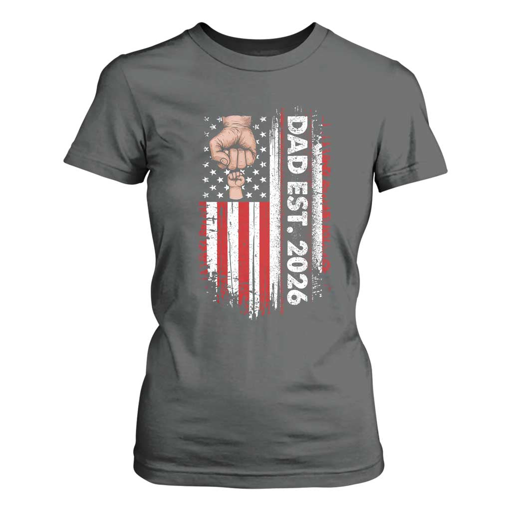 New Dad 2026 T Shirt For Women Patriotic US American Flag Gifts Fathers Day