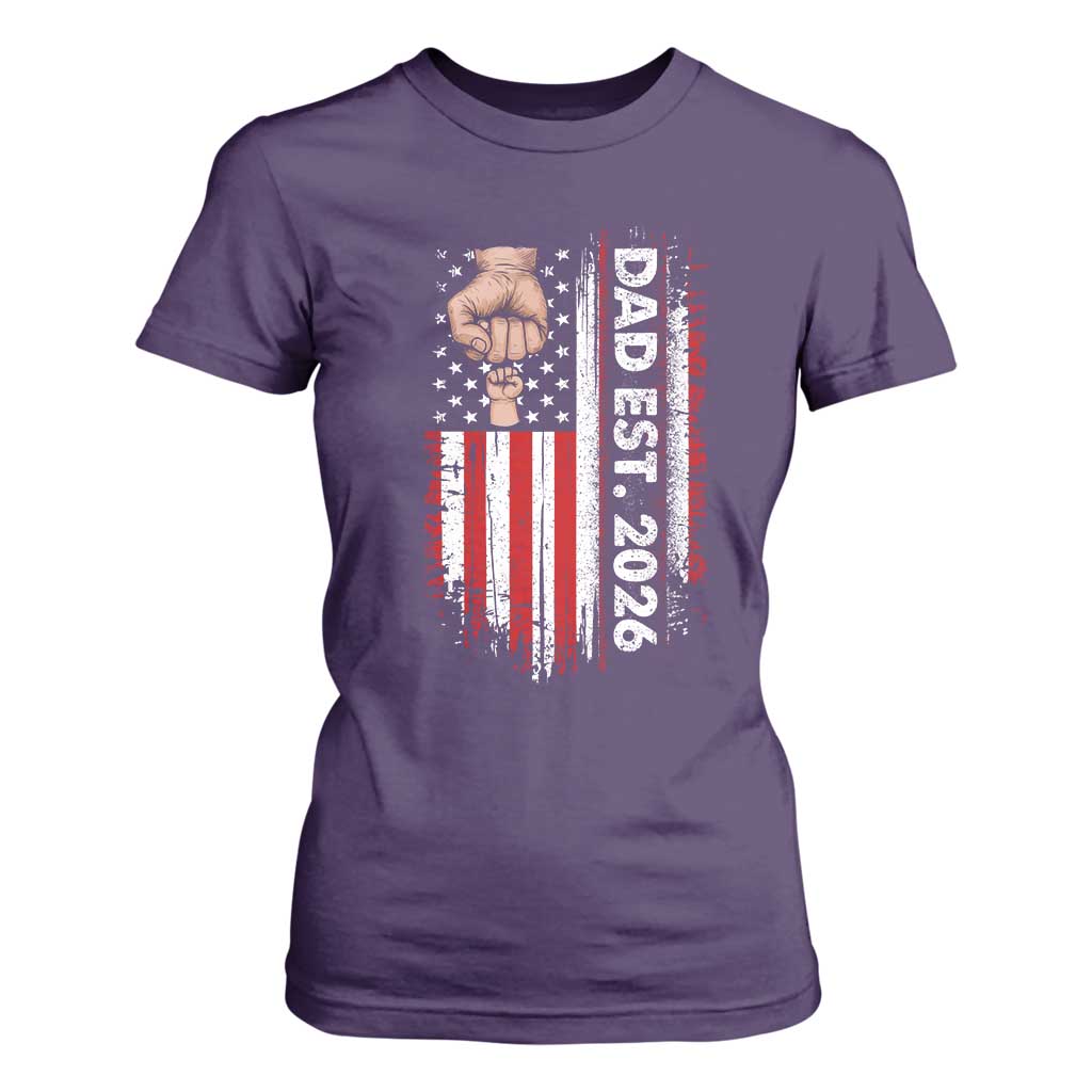New Dad 2026 T Shirt For Women Patriotic US American Flag Gifts Fathers Day